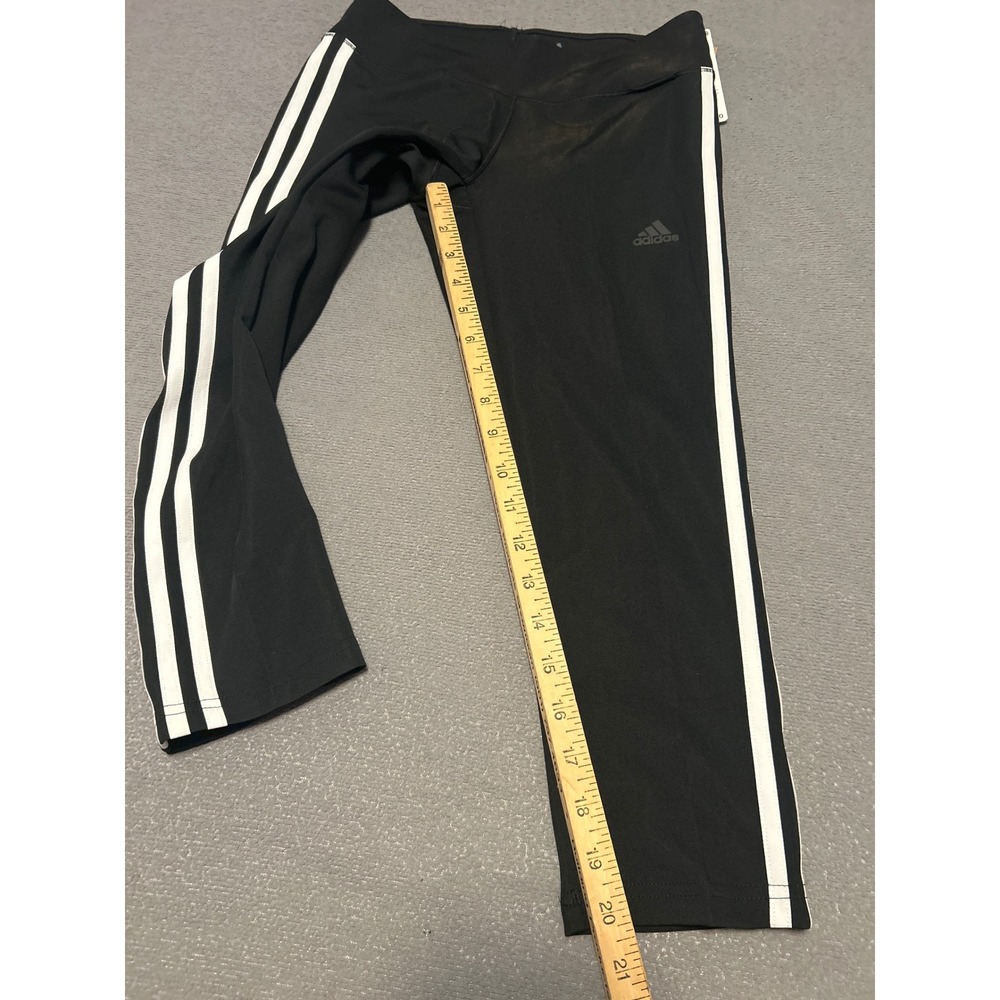 Adidas Aeroready Climalite 7/8 Yoga Training Tights Black White GL0615 Womens S - Picture 5 of 7